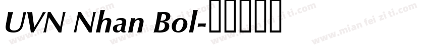UVN Nhan Bol字体转换